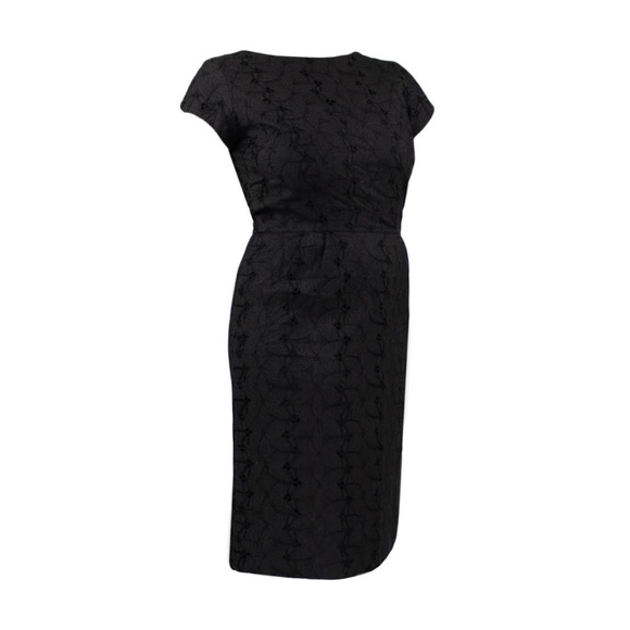 Vintage 1950’s Black Eye lit Wiggle Dress - Picture 1 of 4